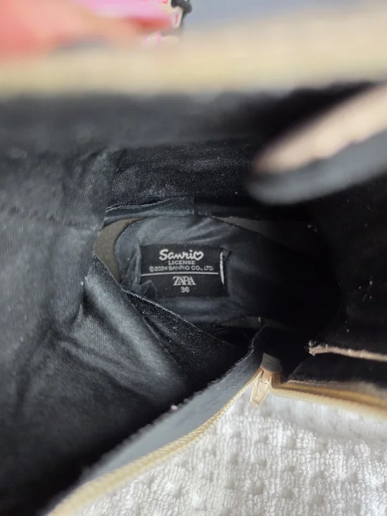 Zara Pink Kuromi Graphic Combat Boots - Picture 7 of 7